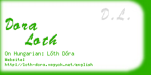 dora loth business card